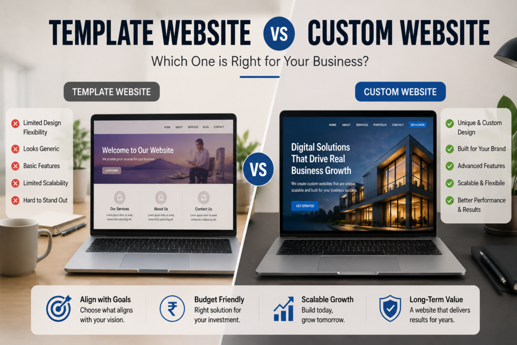 Template Website vs Custom Website – Which One Is Right for Your Business?